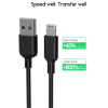 Дата кабель USB 2.0 AM to Lightning 1.0m Fast T-L829 Black T-Phox (T-L829 Black) изображение 6