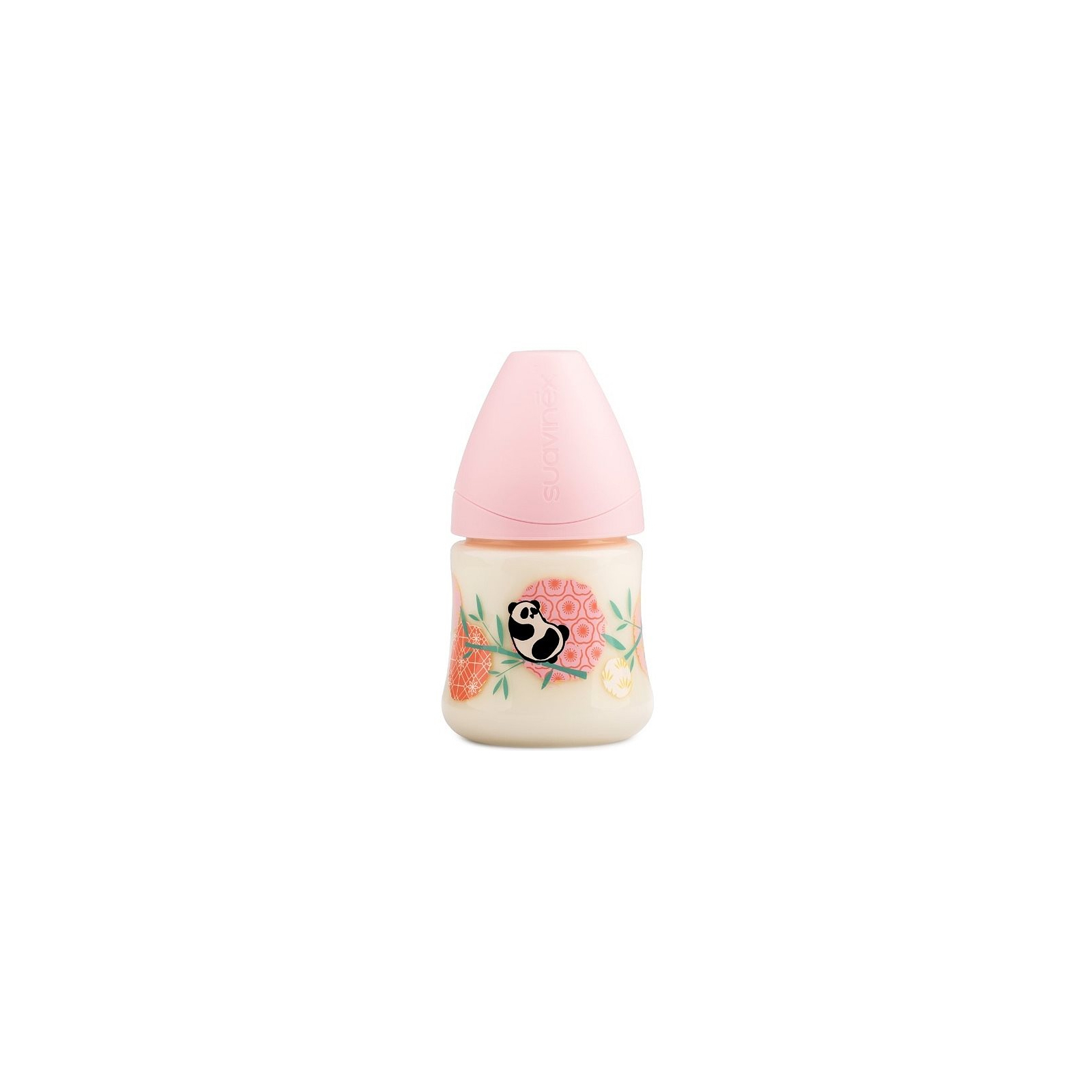 Бутылочка для кормления Suavinex Истории панды, 150 мл, 0+ розовая (303953)