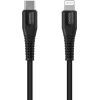 Дата кабель USB-C to Lightning 1.2m MFI Black Canyon (CNS-MFIC4B)