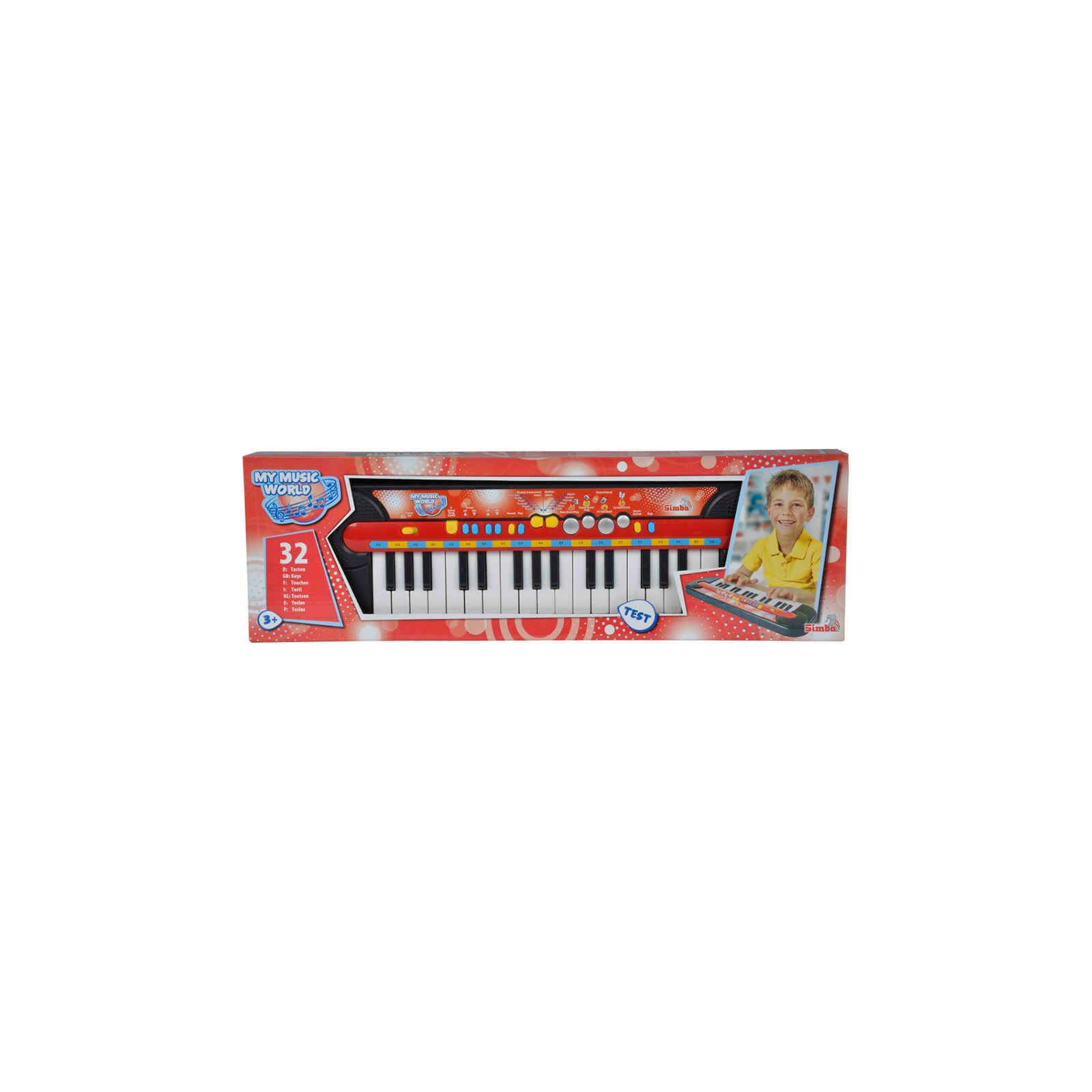Музыкальная игрушка Simba Электросинтезатор, 32 клавиши, 45 х 13 см (6833149) изображение 3