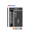 Концентратор Verbatim USB-C to U3.1G1/U3.0x2/HDMI/RJ45 (49141) изображение 4