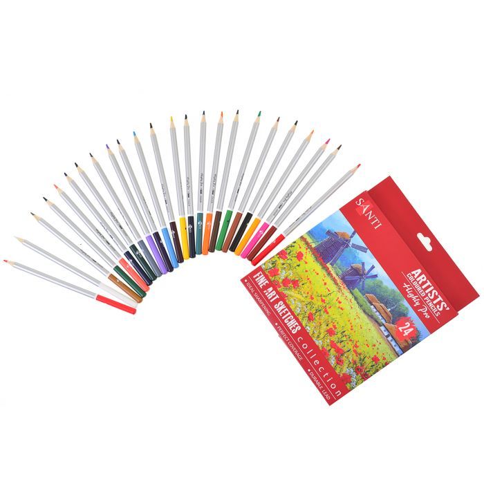 Олівці кольорові Santi Highly Pro 24 шт (742391) зображення 3