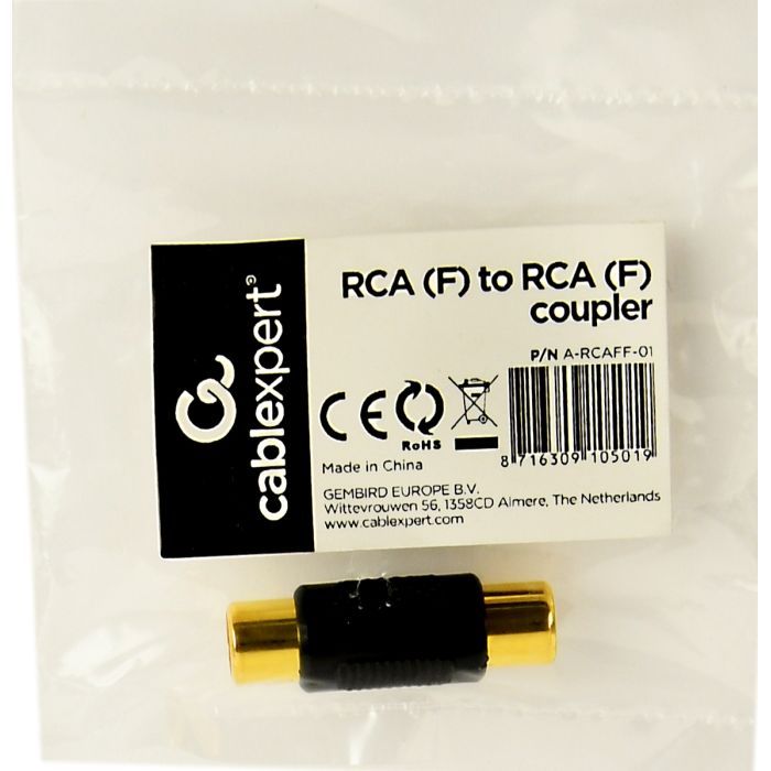 Перехідник RCA F-F Cablexpert (A-RCAFF-01) зображення 2