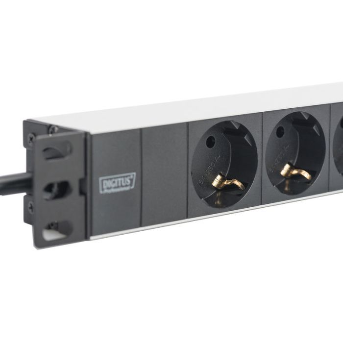 Силовий блок 10" 1U, 16A, 230V 3xSchuko, вилка Schuko Digitus (DN-95411) зображення 3