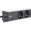 Силовий блок 10" 1U, 16A, 230V 3xSchuko, вилка Schuko Digitus (DN-95411) зображення 3
