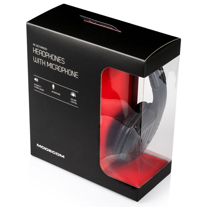 Навушники Modecom MC-823 Ranger Black-Red (S-MC-823-RANGER) зображення 5