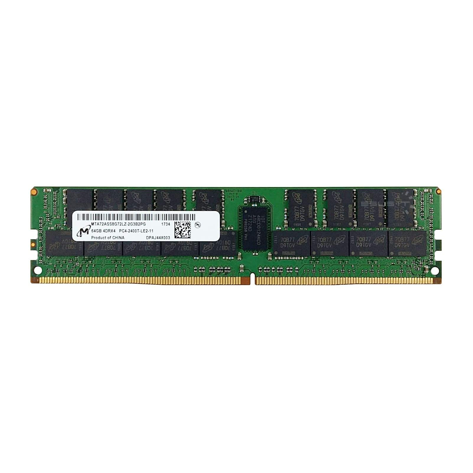 Модуль пам'яті для сервера DDR4 64GB ECC LRDIMM 2933MHz 4Rx4 1.2V CL21 Micron (MTA72ASS8G72LZ-2G9J1)