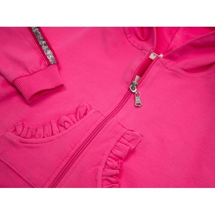 Кофта дитяча Breeze на блискавці з капюшоном (14690-98G-pink) зображення 3