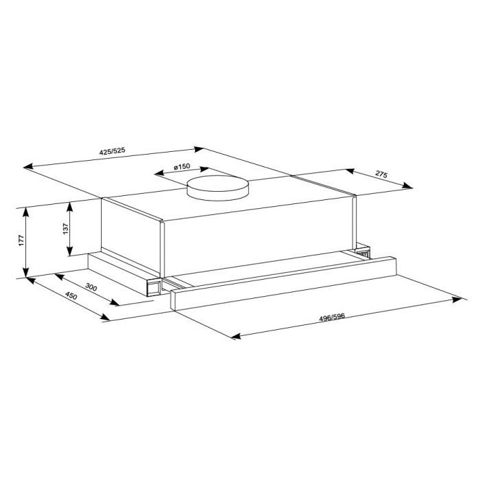Витяжка кухонна Eleyus LOTUS 700 60 X зображення 10