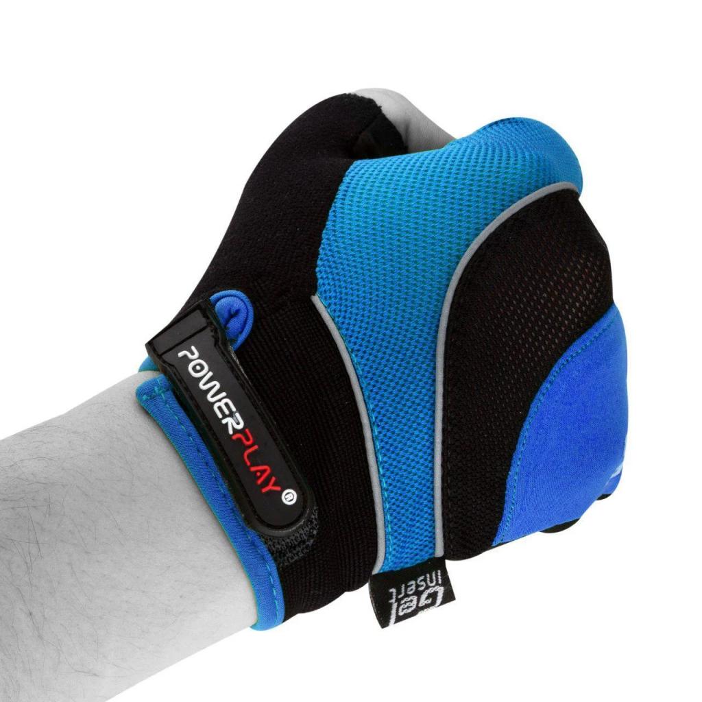 Велоперчатки PowerPlay 5015 Blue L (5015D_L_Blue) изображение 3