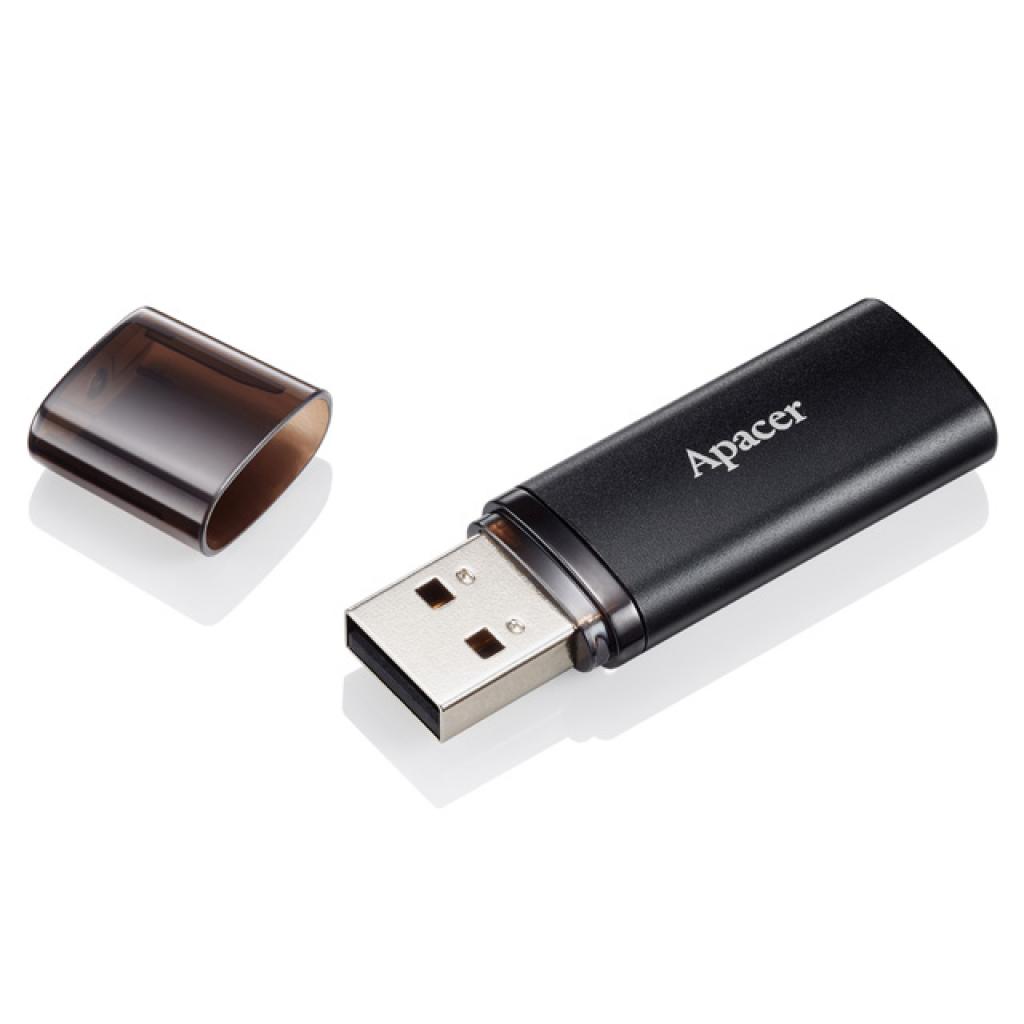 USB флеш накопитель Apacer 32GB AH25B Black USB 3.1 (AP32GAH25BB-1) изображение 2