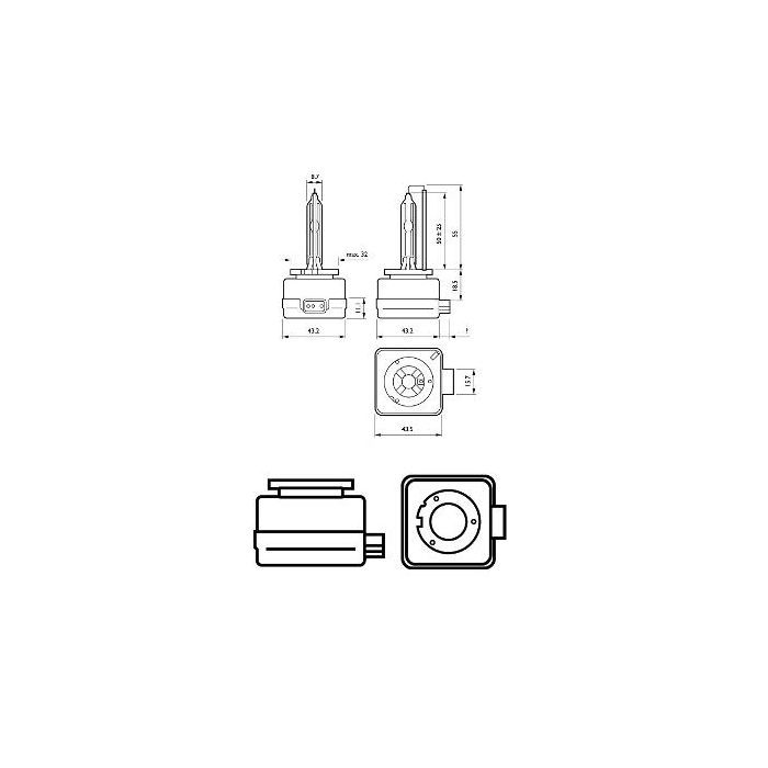 Автолампа Philips ксеноновая (85415 WHV2 C1) изображение 3
