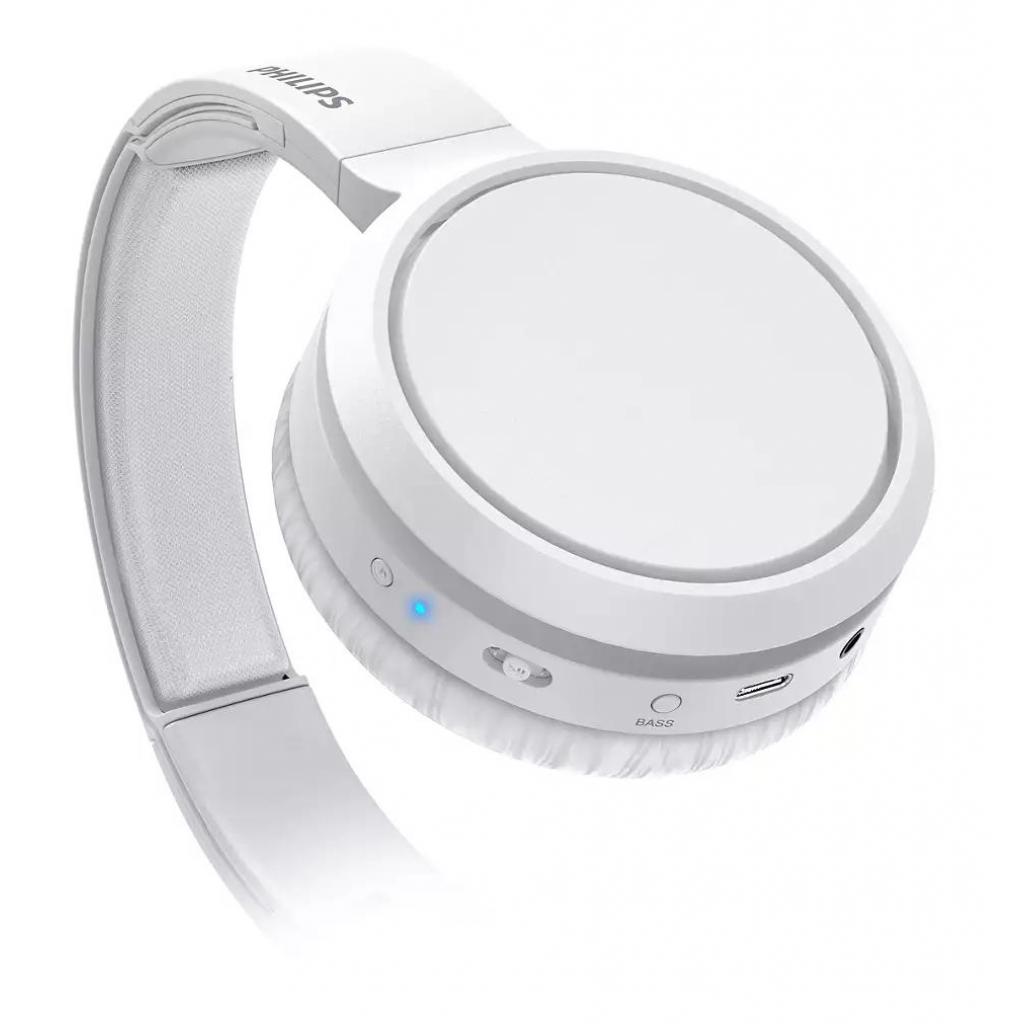 Наушники Philips TAH5205 Over-ear ANC Wireless Mic White (TAH5205WT/00) изображение 6