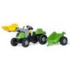 Веломобиль Rolly Toys Трактор с прицепом и ковшом rollyKid-X зелено-желтый (023134) изображение 2