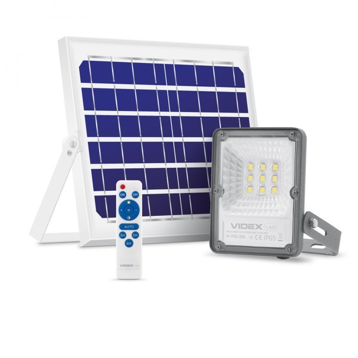 Прожектор Videx LED прожектор автономний 10W 5000K 3.2 V (VL-FSO-205)