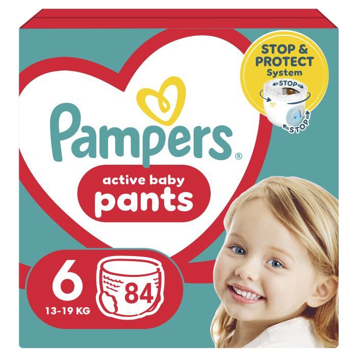 Подгузники Pampers трусики Pants Giant Размер 6 (14-19 кг) 132 шт (8006540068632)