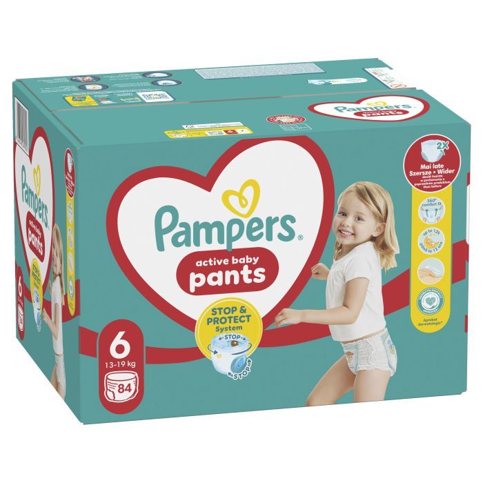 Подгузники Pampers трусики Pants Giant Размер 6 (14-19 кг) 132 шт (8006540068632) изображение 2