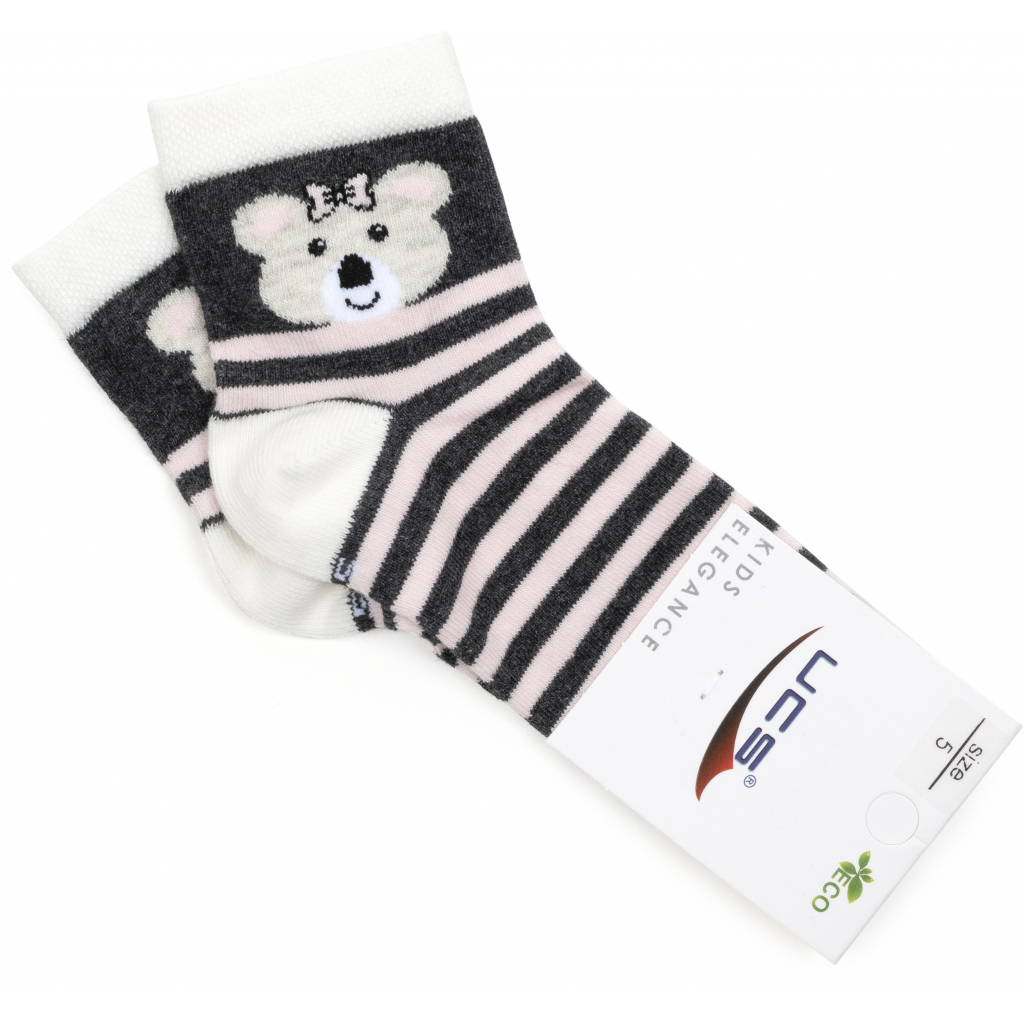 Шкарпетки дитячі UCS Socks в смужку (M0C0101-2119-1G-graypink)