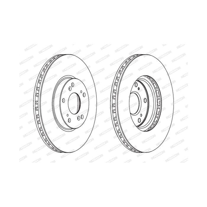 Тормозной диск FERODO DDF1775C