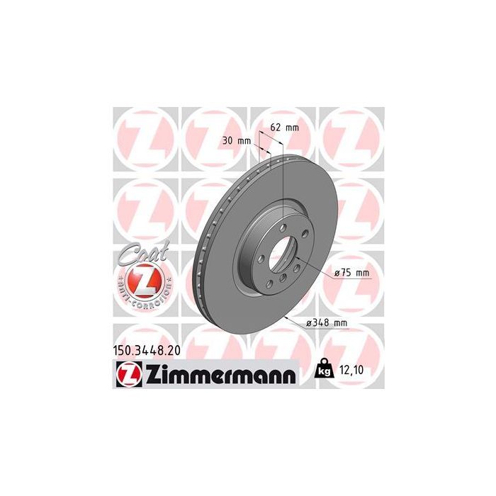 Гальмівний диск ZIMMERMANN 150.3448.20