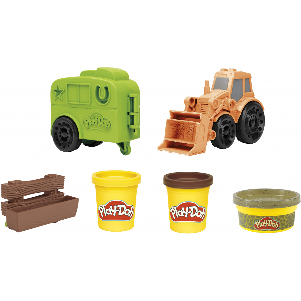 Набор для творчества Hasbro Play-Doh Трактор (F1012) изображение 3