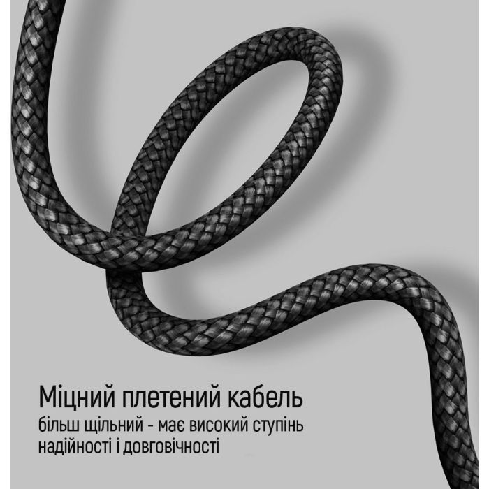 Дата кабель USB-C to USB-C 2.0m PD Fast Charging 65W 3A grey ColorWay (CW-CBPDCC039-GR) зображення 6