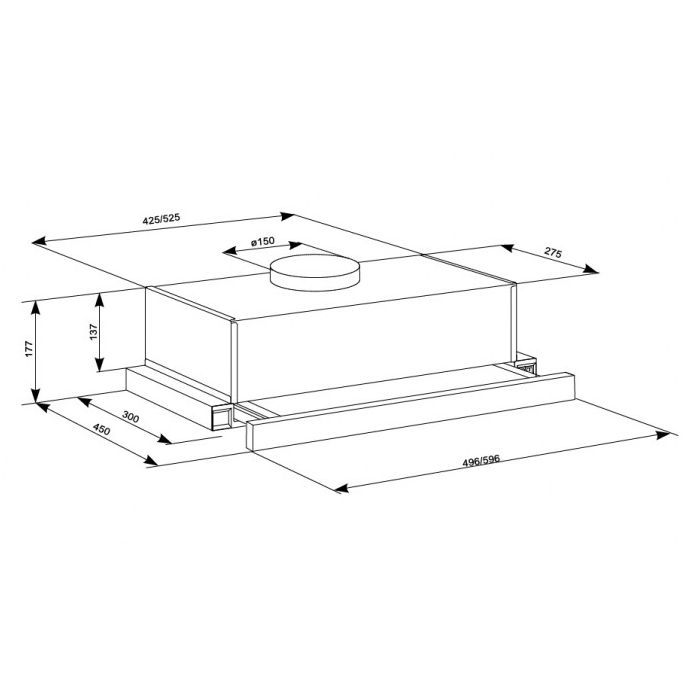 Вытяжка кухонная Eleyus LOTUS 1000 60 WH изображение 10