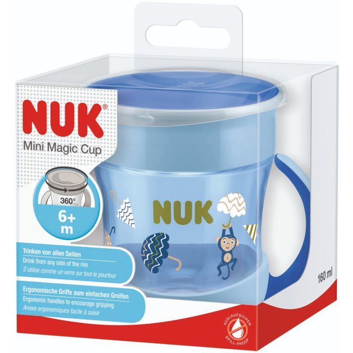 Поильник-непроливайка Nuk Evolution Mini Magic 160 мл Синий (3952385) изображение 2