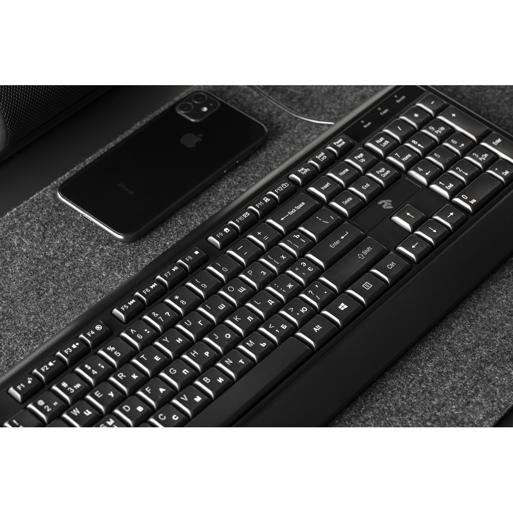 Клавиатура 2E KS130 USB Black (2E-KS130UB) изображение 7