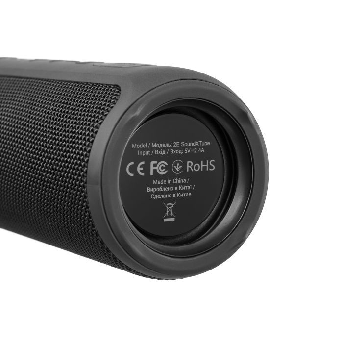 Акустична система 2E SoundXTube TWS MP3 Wireless Waterproof Red (2E-BSSXTWRD) зображення 8