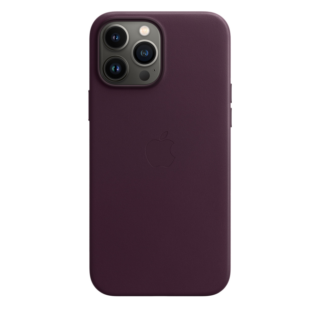 Чохол до мобільного телефона Apple iPhone 13 Pro Max Leather Case with MagSafe - Dark Cherry, M (MM1M3ZE/A) зображення 2