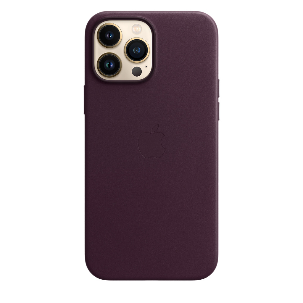 Чохол до мобільного телефона Apple iPhone 13 Pro Max Leather Case with MagSafe - Dark Cherry, M (MM1M3ZE/A) зображення 3