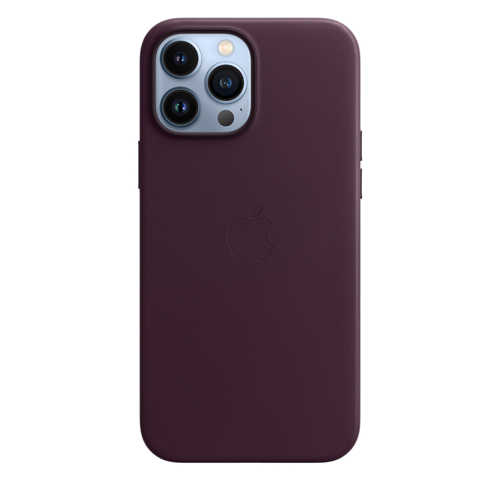 Чехол для мобильного телефона Apple iPhone 13 Pro Max Leather Case with MagSafe - Dark Cherry, M (MM1M3ZE/A) изображение 4
