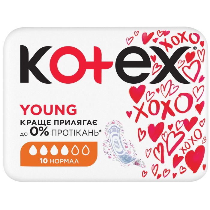Гигиенические прокладки Kotex Young Normal 10 шт. (5029053542881) изображение 2