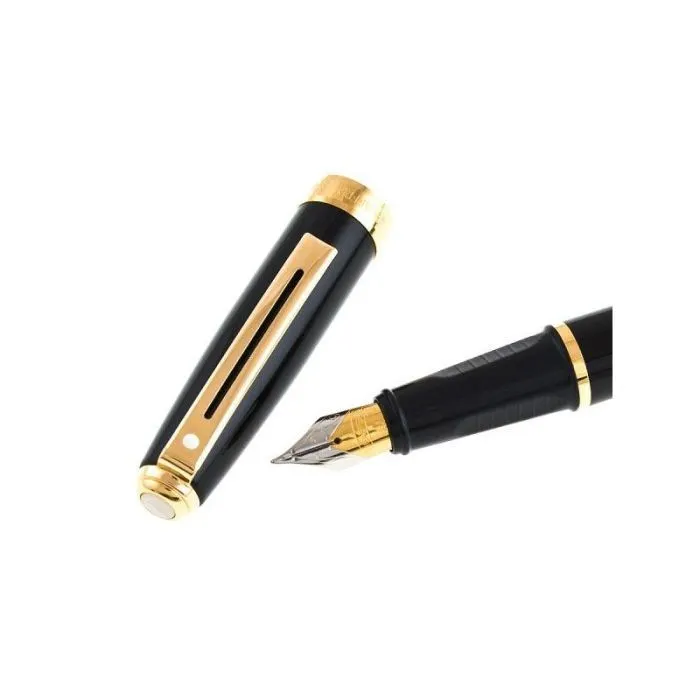 Ручка пір'яна Sheaffer PRELUDE Black Lacq. GT  FP M (Sh355004) зображення 3