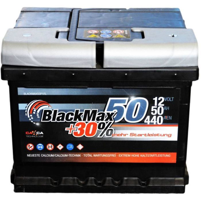 Аккумулятор автомобильный BlackMax 50А (B3004)
