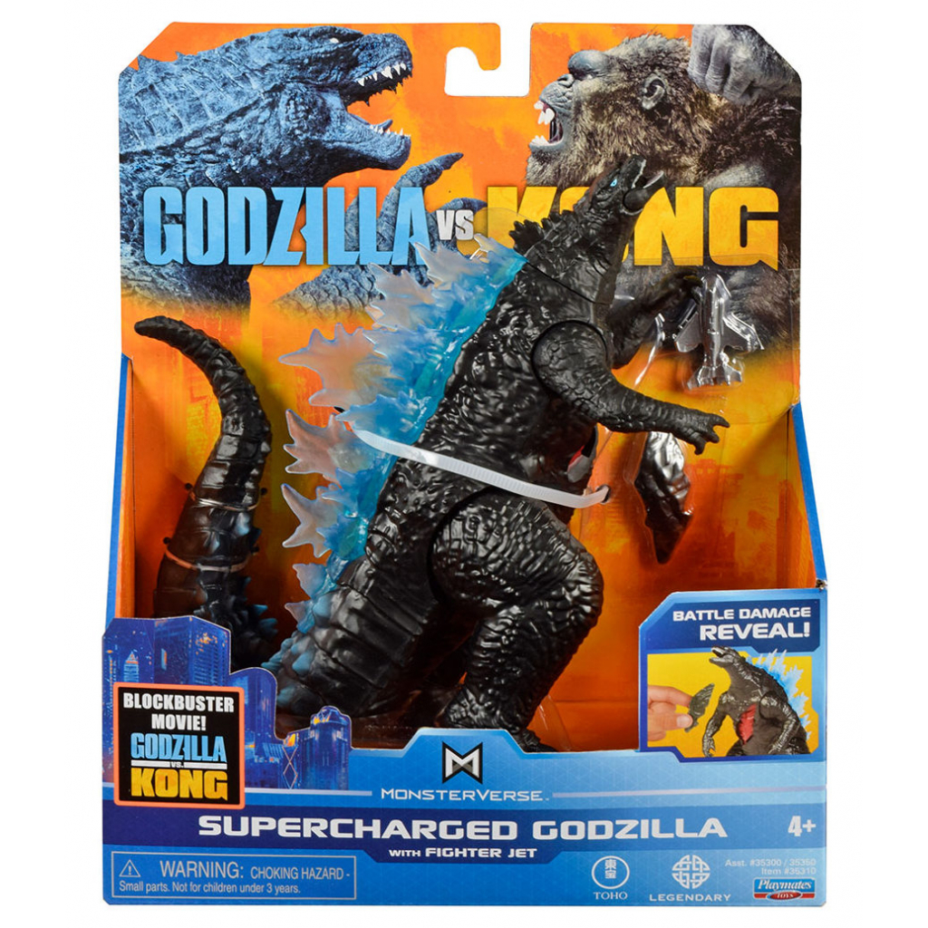 Фигурка Godzilla vs. Kong Годзилла с суперэнергией и с истребителем (35310) изображение 3