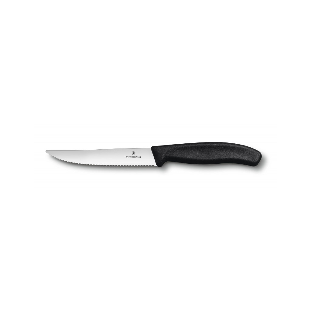 Кухонный нож Victorinox SwissClassic SteakPizza 12 см Serrated Black (6.7933.12)