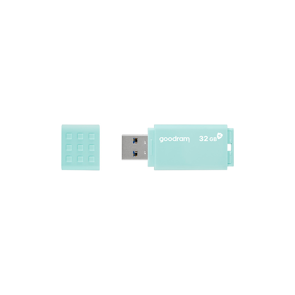 USB флеш накопитель Goodram 128GB UME3 Care Green USB 3.2 (UME3-1280CRR11) изображение 2