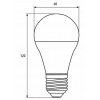 Лампочка EUROELECTRIC LED А60 15W E27 4000K 220V (LED-A60-15274(EE)) изображение 3