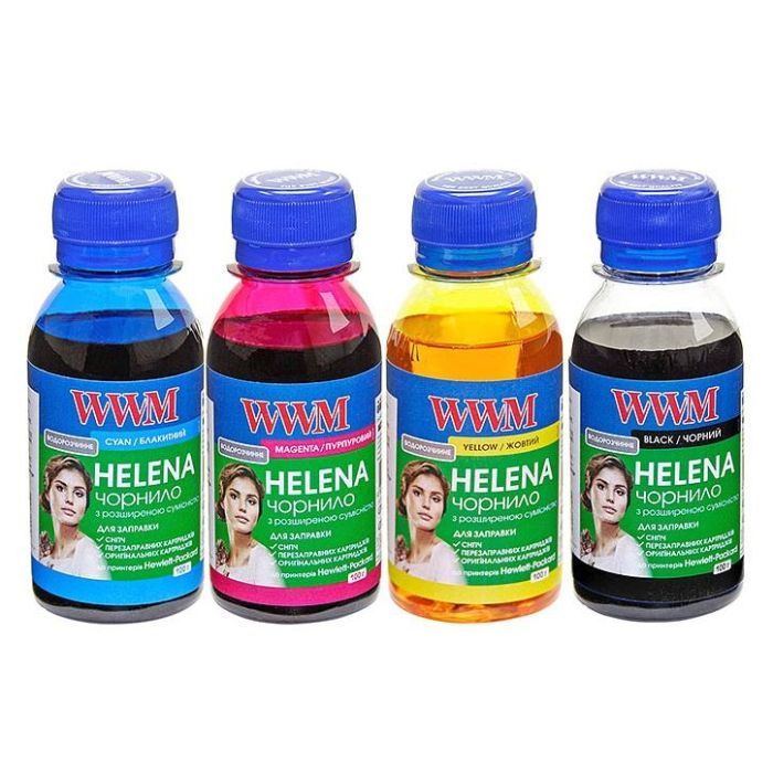 Чернила WWM HP UNIVERSAL HELENA B/C/M/Y SET (HELENA.SET-2)