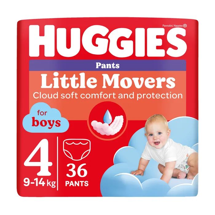 Подгузники Huggies Little Movers/Pants 4 M-Pack 9-14 кг для мальчиков 104 шт (5029054568088)
