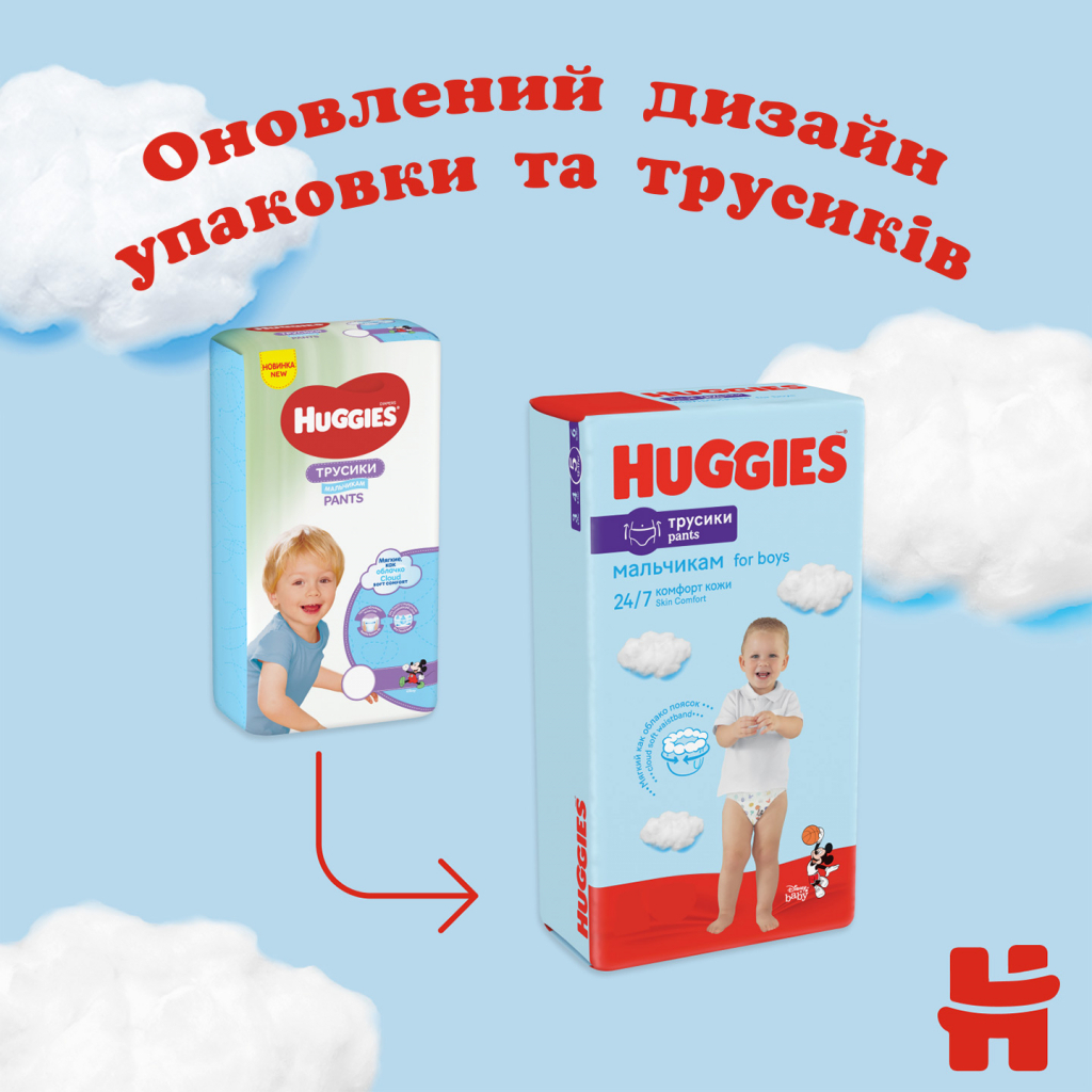 Подгузники Huggies Pant 4 (9-14 кг) для мальчиков 116 шт (5029054237441) изображение 3