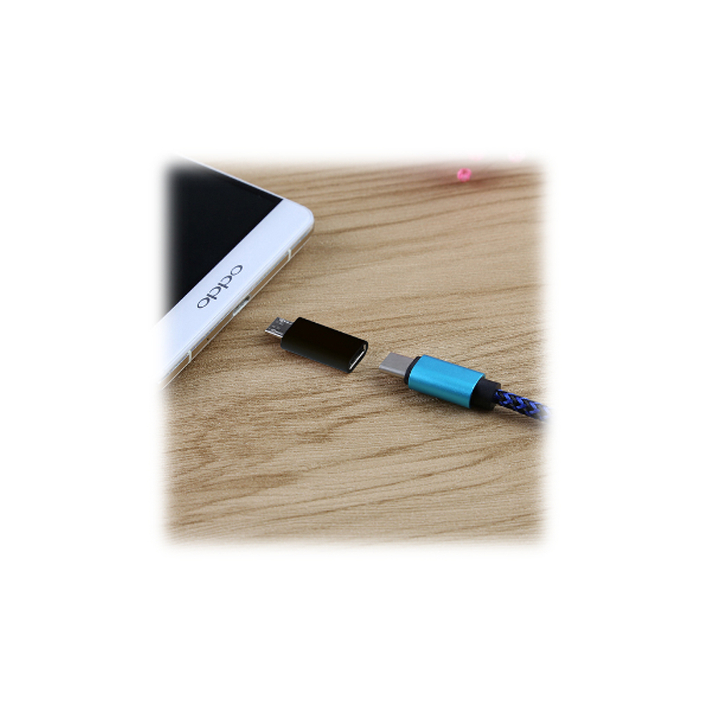 Переходник Lapara Micro USB Male to USB 3.1 Type-C Female black (LA-MaleMicroUSB-TypeC-Female black) изображение 4