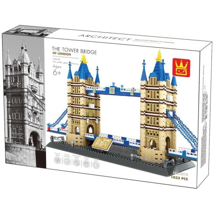 Конструктор Wange Тауерський міст, Лондон, Англія (WNG-Tower-Bridge) зображення 4