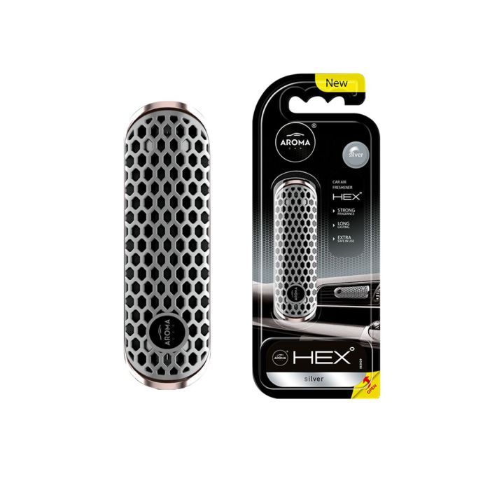 Ароматизатор для автомобіля Aroma Car HEX - Silver (835769)