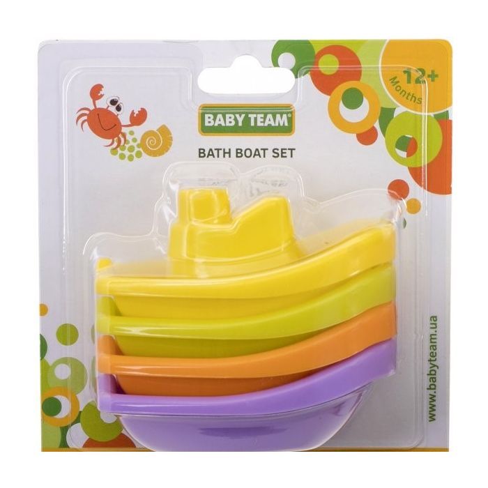 Іграшка для ванної Baby Team Човники 4 шт (8854)