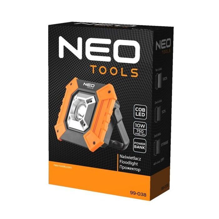 Прожектор Neo Tools 10 Вт, 750 люмен, функция PowerBank (99-038) изображение 3