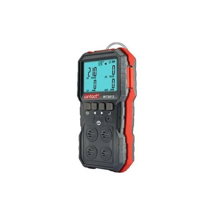 Газоаналізатор Wintact 4-в-1 O2, CO, H2S, горючий газ (WT8812) зображення 2