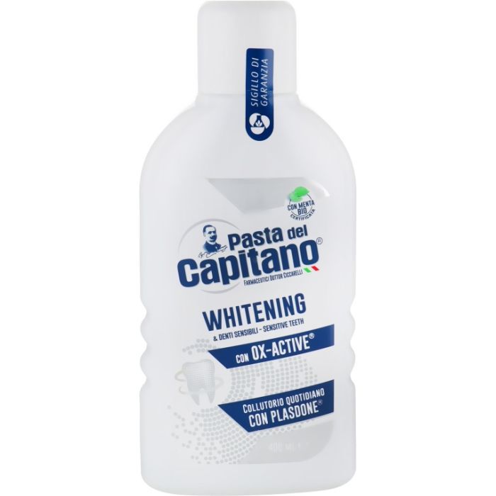 Ополаскиватель для полости рта Pasta del Capitano Whitening для отбеливания зубов 400 мл (8002140032905)